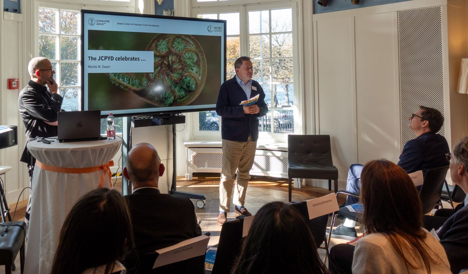 Prof. Dr. Moritz Daum and Simon Sommer, CO-Ceo Jacobs Foundation